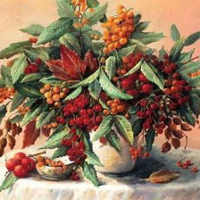 Схема вышивки «осенний букет»