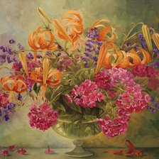 Схема вышивки «букет цветов»