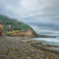 Схема вышивки «Море и горы»