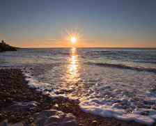 Схема вышивки «Закат на море»