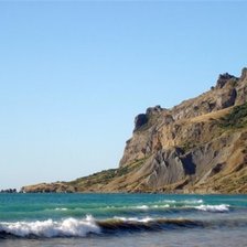 Схема вышивки «Море и горы»