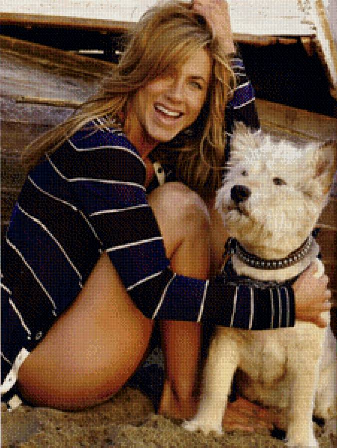 Дженифер Энистон и Норман - актриса, дженифер энистон, домашние любимцы - предпросмотр