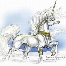 Схема вышивки «Единорог»