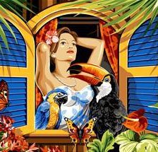 Схема вышивки «Яркое лето»