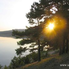 Схема вышивки «Озеро»