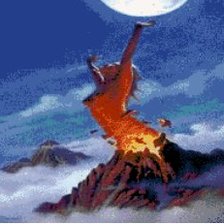 Схема вышивки «женщина -вулкан»