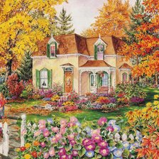 Схема вышивки «осень»