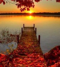 Схема вышивки «закат»