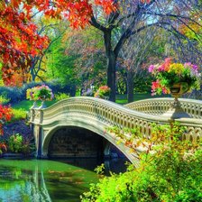 Схема вышивки «осень в парке»