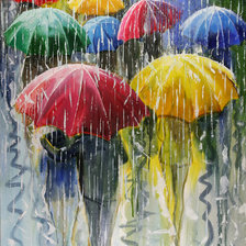 Схема вышивки «дождь»