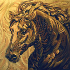 Схема вышивки «Rostro de un Caballo»