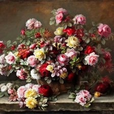 Схема вышивки «розы»