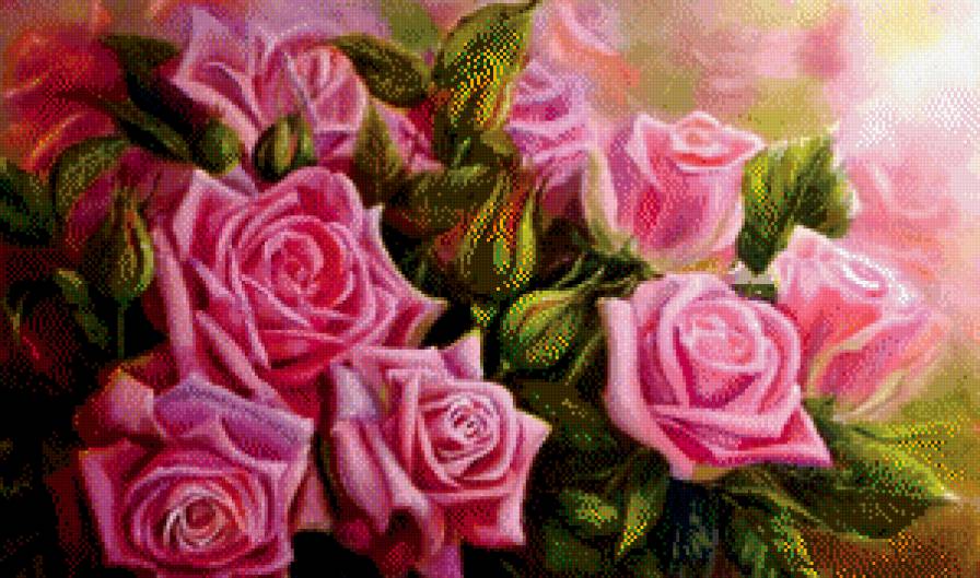 Розы - букет, розы, цветы - предпросмотр