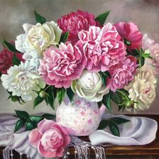 букет пионов
