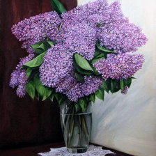 Схема вышивки «сирень»