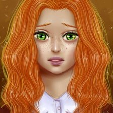 Рыжая девушка