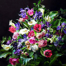 Схема вышивки «цветы»