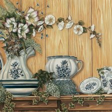 Схема вышивки «Натюрморт с плющом»