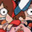 Предпросмотр схемы вышивки «Gravity Falls Characters» (№1032083)