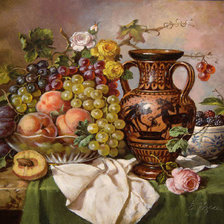 Схема вышивки «Натюрморт с вазой»