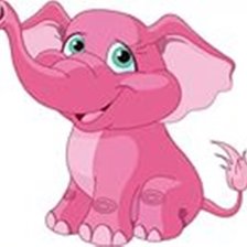 Схема вышивки «Розовый слон»