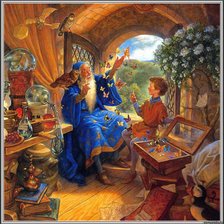 Схема вышивки «волшебник»