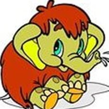 Схема вышивки «Мамонтенок»