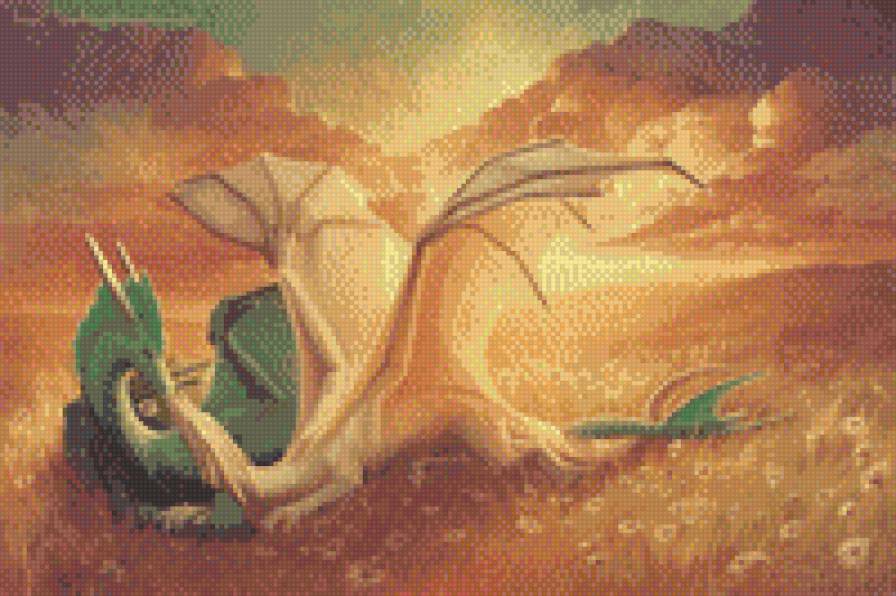 драконы - драконы, арт, фэнтези - предпросмотр