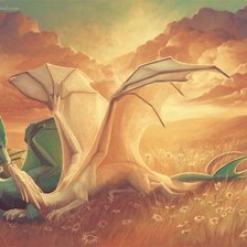 Схема вышивки «драконы»