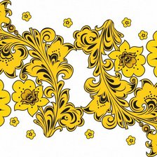 Схема вышивки «Салфетка "Хохлома"»