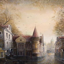 Схема вышивки «городской пейзаж»