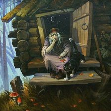 Схема вышивки «Одиночество Яги»