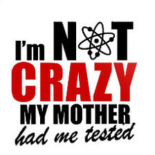 Схема вышивки «I'm not crazy»