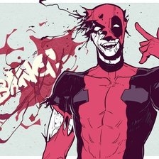 Схема вышивки «Дэдпул/ Deadpool»