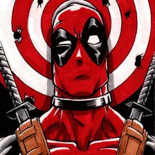 Схема вышивки «Дэдпул/ Deadpool»