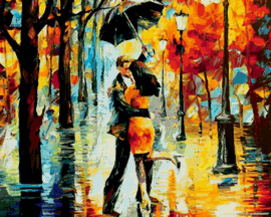 под дождем - пара - предпросмотр