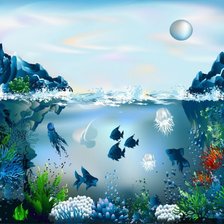 Схема вышивки «Сказочные глубины»