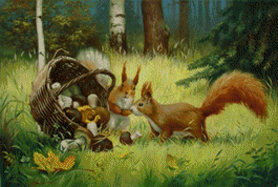белочки - звери - предпросмотр