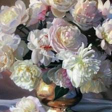 Схема вышивки «ПИОНЫ»