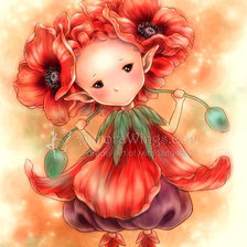 Схема вышивки «MAKOWA PANIENKA»