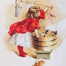 Схема вышивки «постирушки»