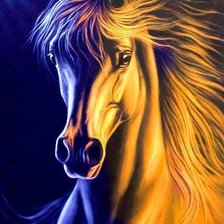 Схема вышивки «золотой конь»