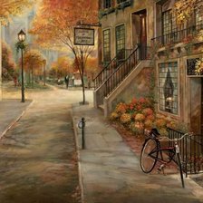 Схема вышивки «городской пейзаж»