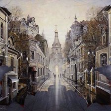 Схема вышивки «городской пейзаж»