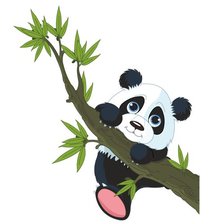 Схема вышивки «панда»