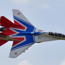 Схема вышивки «Миг-29»