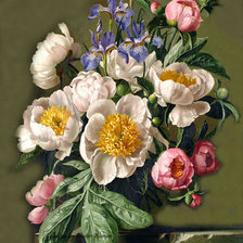 Схема вышивки «цветы»