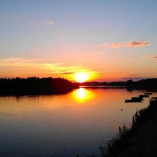 Схема вышивки «Saulriets Daugavā»