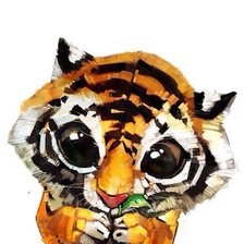 Схема вышивки «Амурский тигренок»
