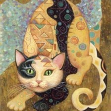 Схема вышивки «Кот HAED»